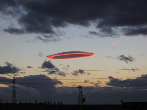 Lenticular cloud over Syria