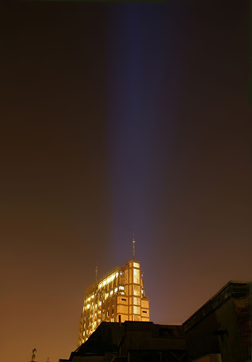 blue spotlight