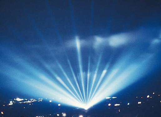multiple rotating light beams