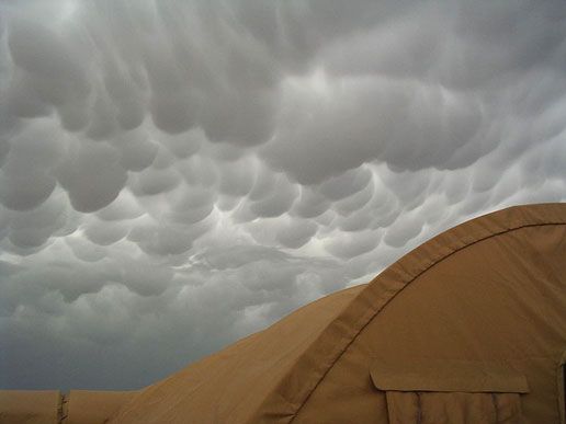 Mammatus over Iraq