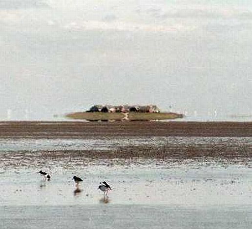 mirage at Halligen Sea