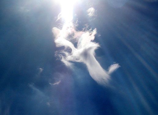 fantasy cloud over Antwerp, Belgium
