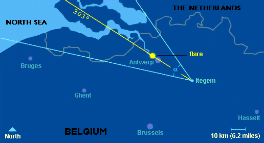 Map with location of the main standpipe